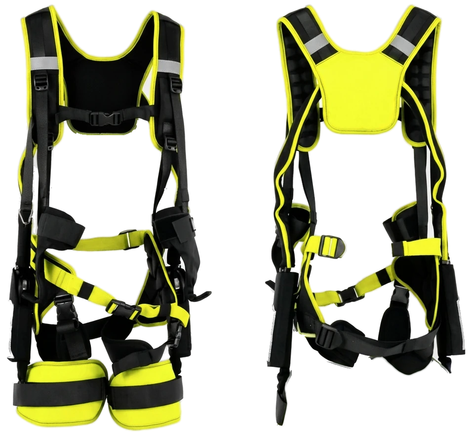 EXOROBOTICS Forge 300 metal-backed exoskeleton, front and rear view